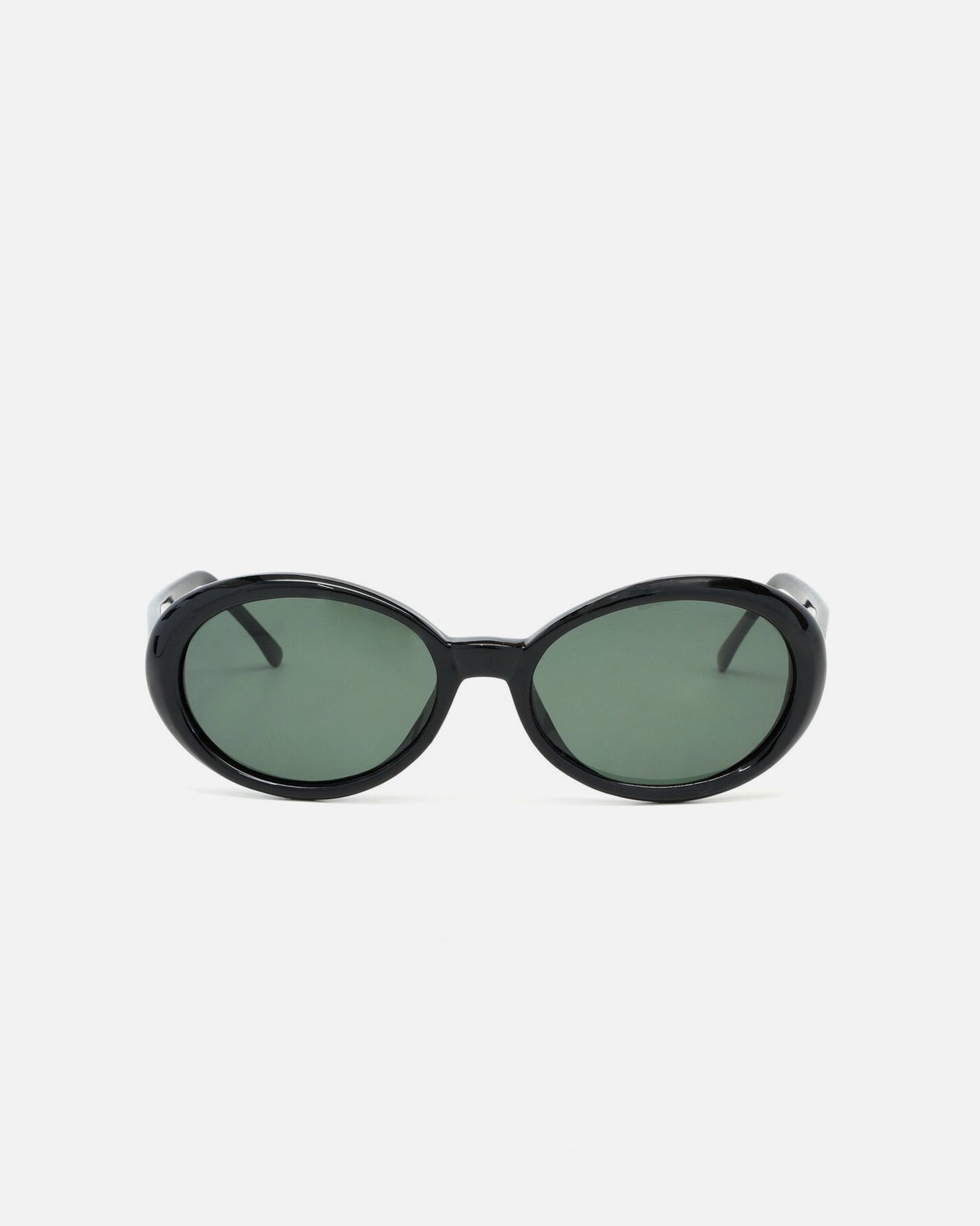 NOS  Mod Oval Black Frame Sunglasses