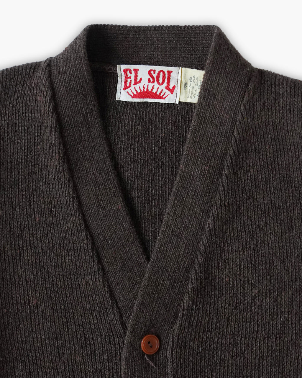 Classic Brown Knit Cardigan