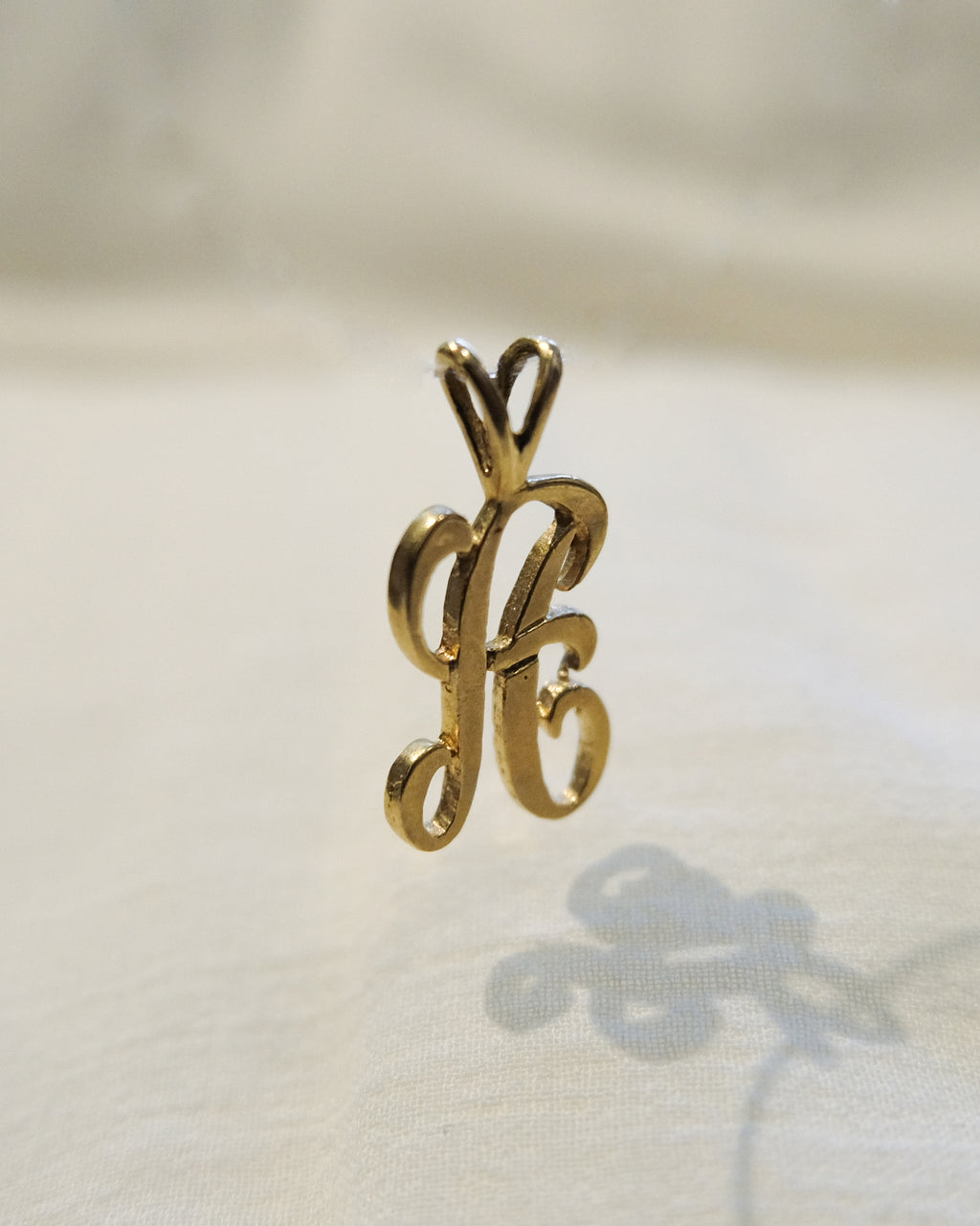 14k Gold Charm "H"
