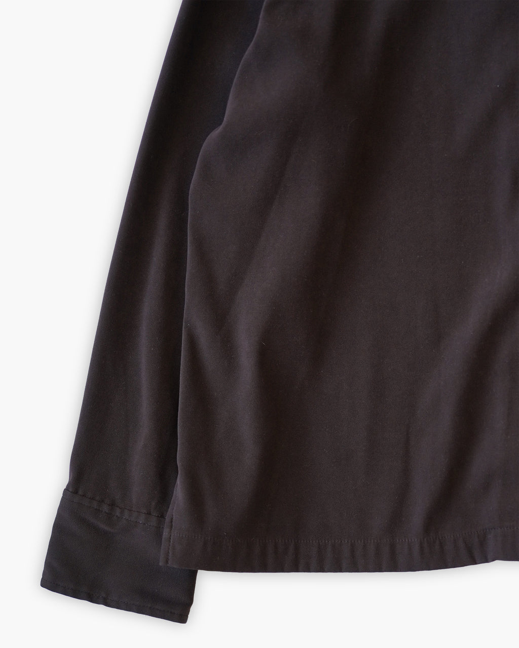 Soft Peach Skin L/S Shirt - Brown