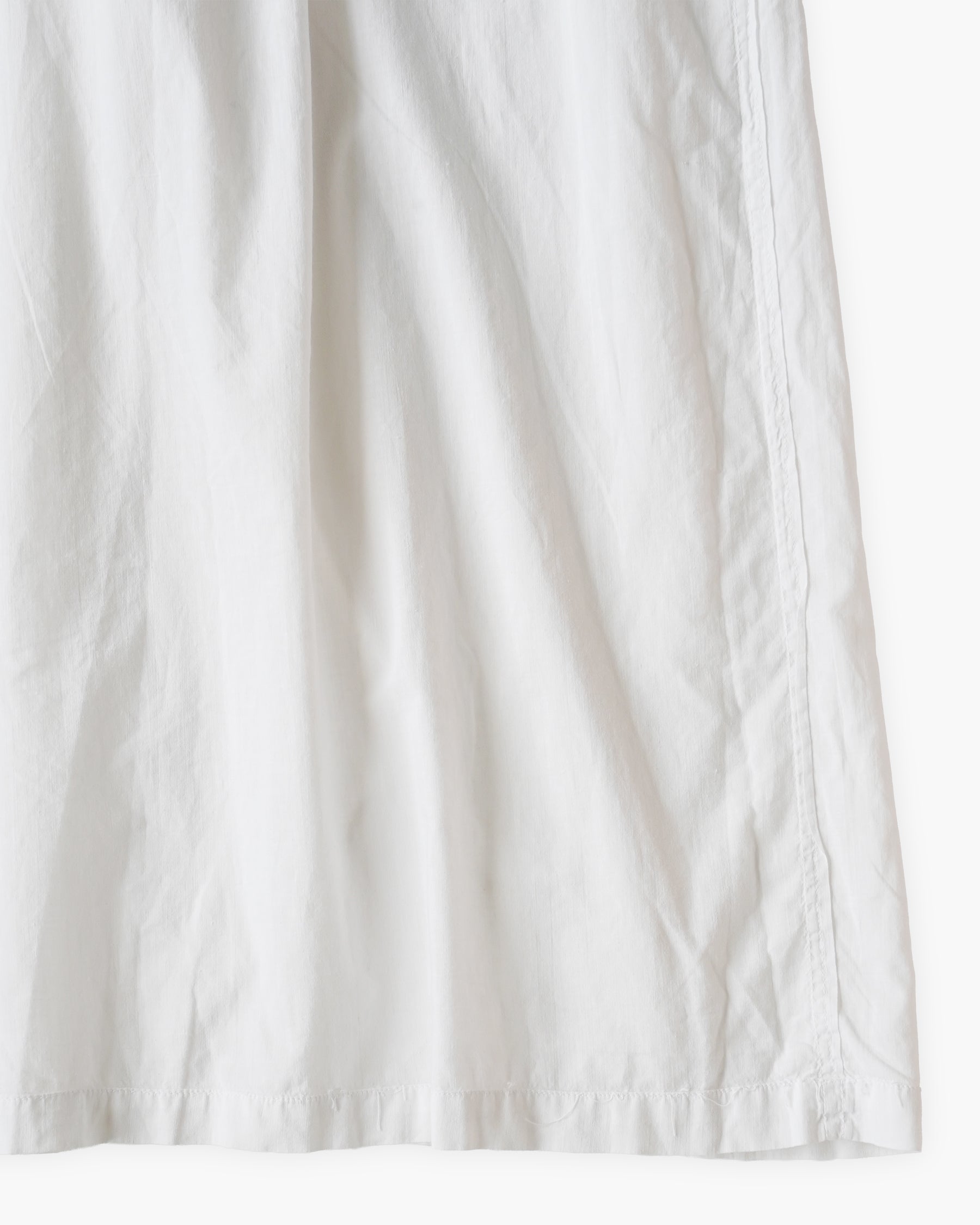 French Cotton Sleeveless Gather Dress