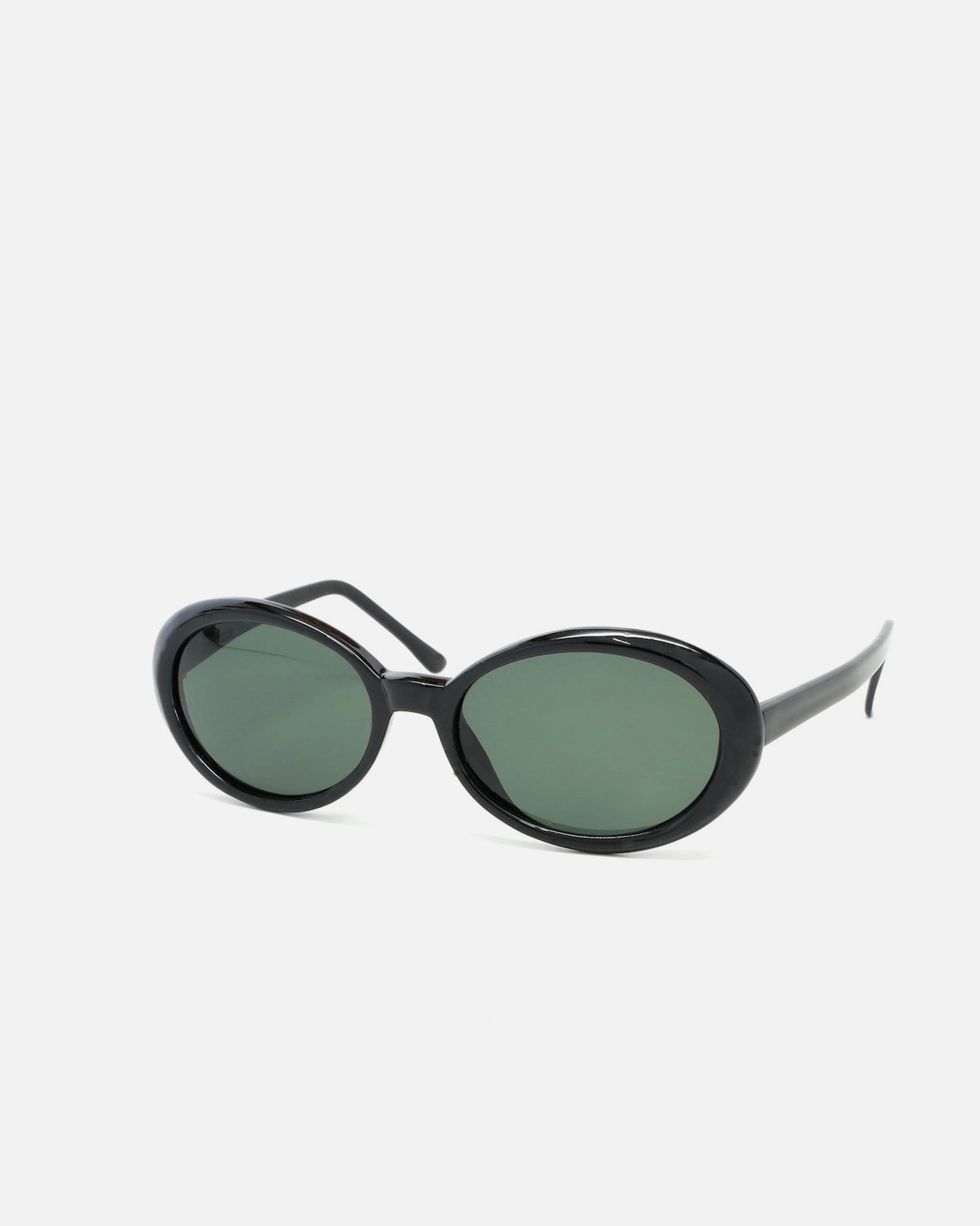 NOS  Mod Oval Black Frame Sunglasses