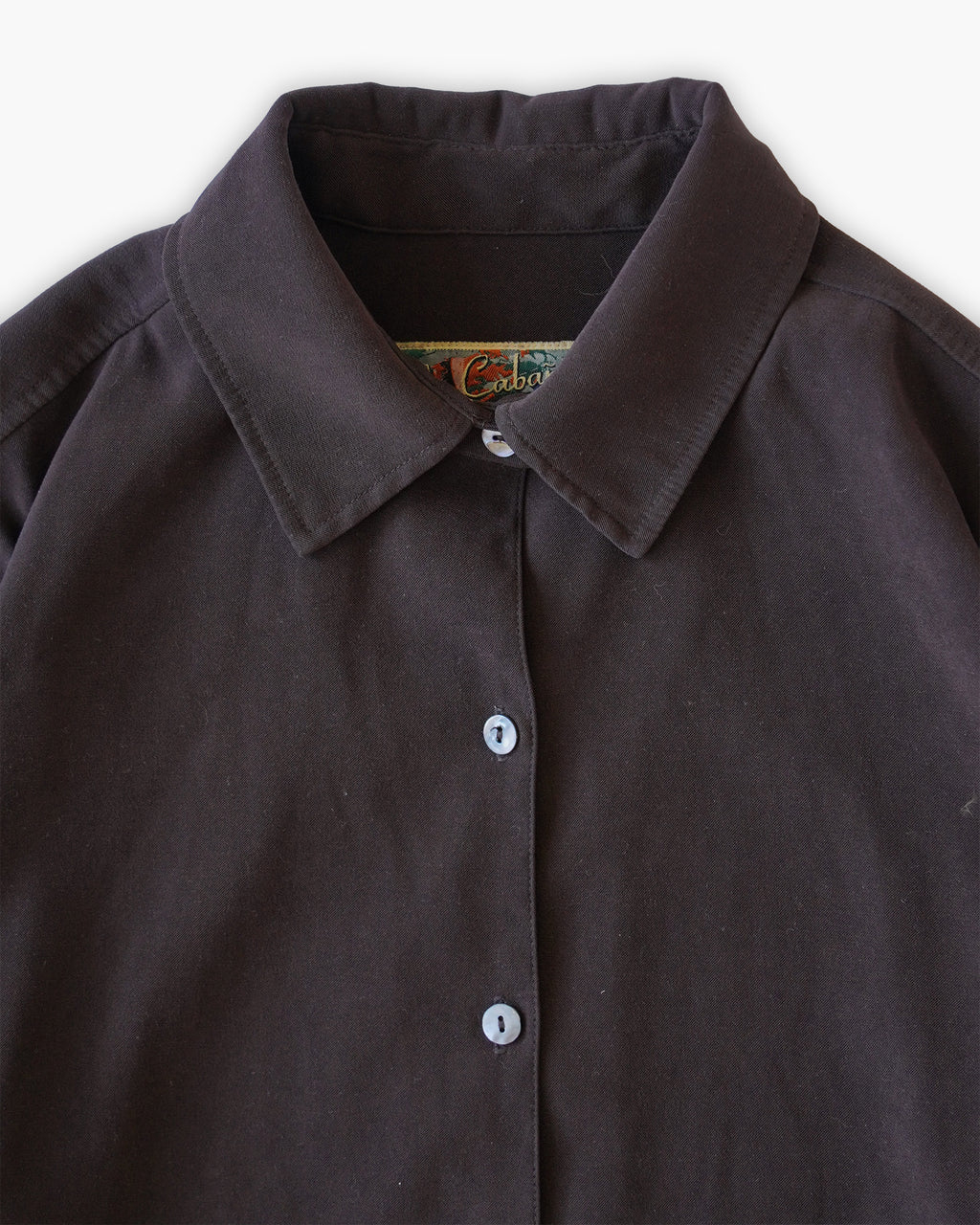 Soft Peach Skin L/S Shirt - Brown