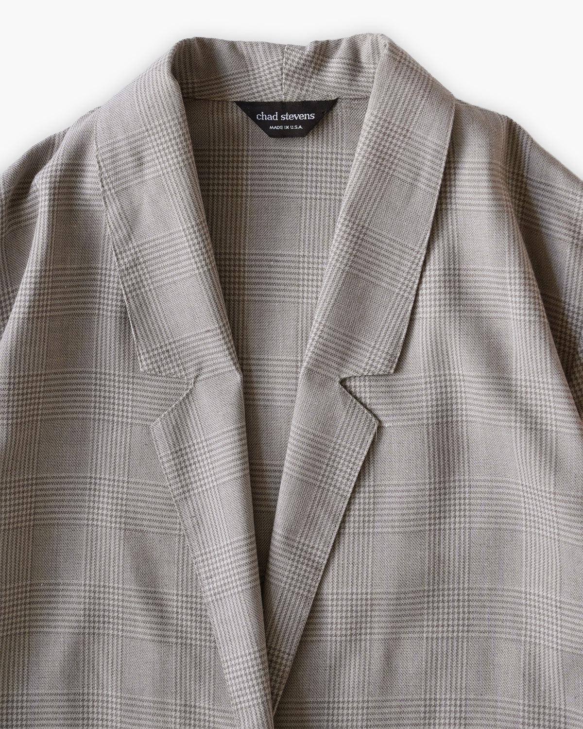 Rayon Blend Plaid Easy Jacket