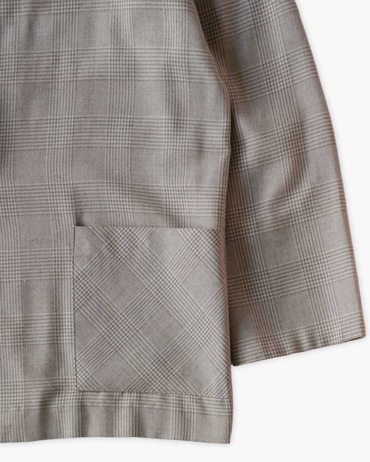 Rayon Blend Plaid Easy Jacket
