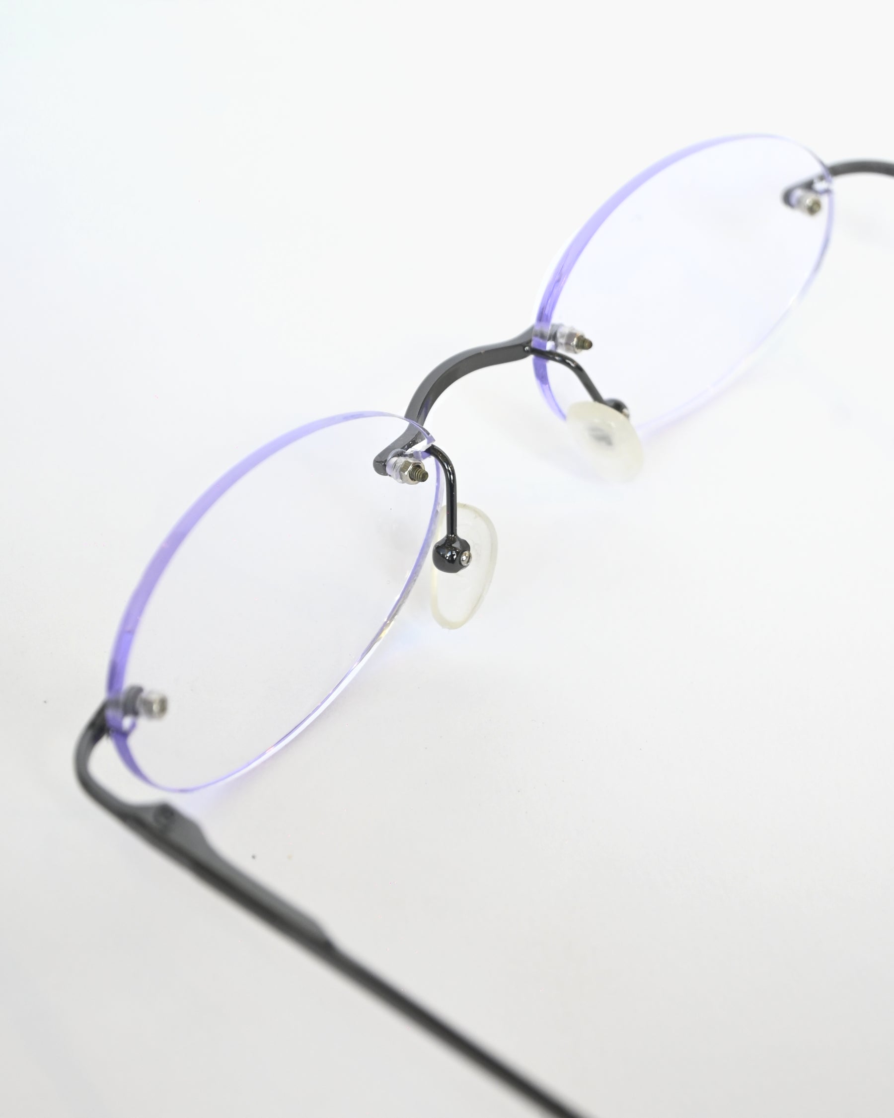 NOS 90s Frameless Glasses with Light Purple