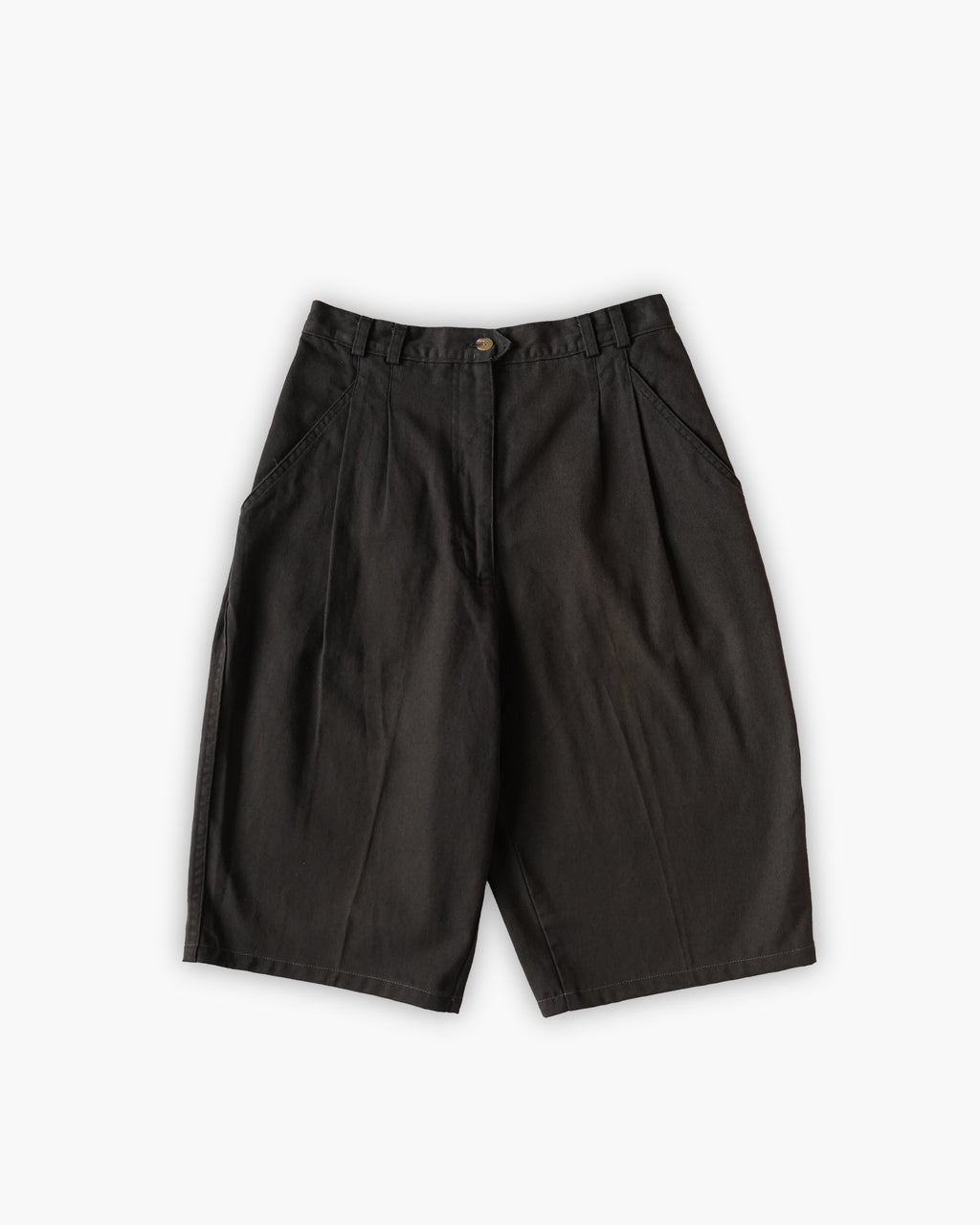"Woolrich" Cotton Tuck Short Trousers - Black