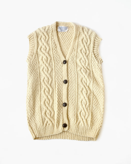 Wool Cable Knit Vest