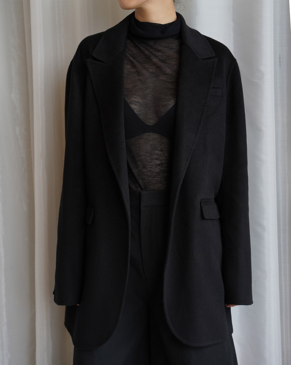 JET BLACK SUIT JACKET