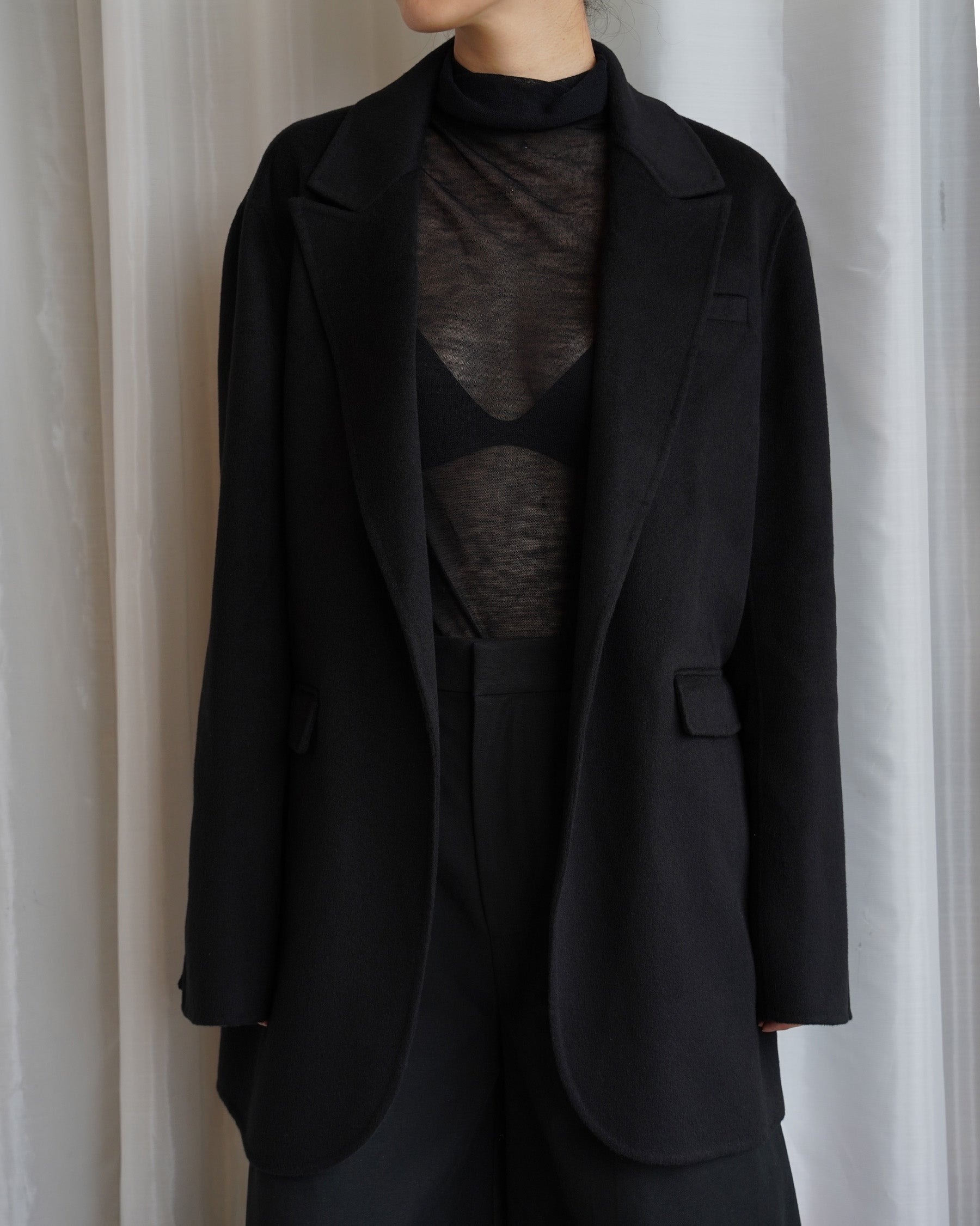 JET BLACK SUIT JACKET