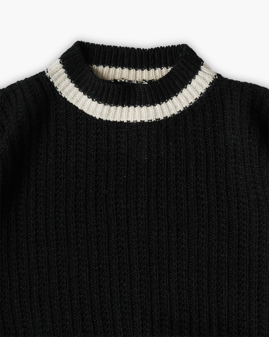 Black Plain School Uniform Sweater