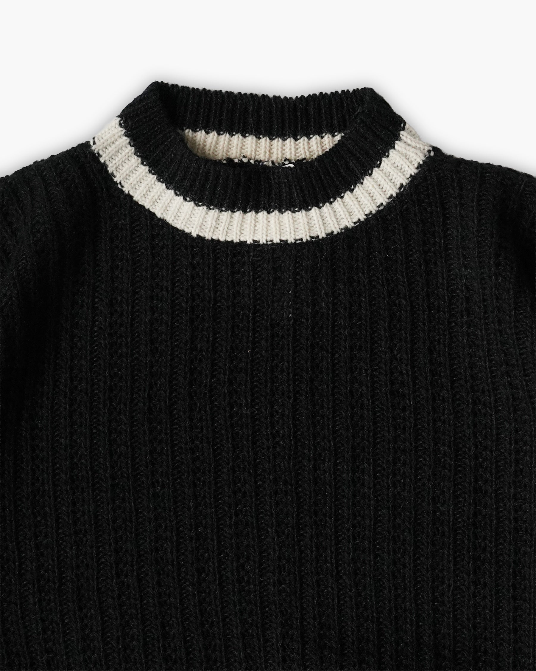 Black Plain School Uniform Sweater
