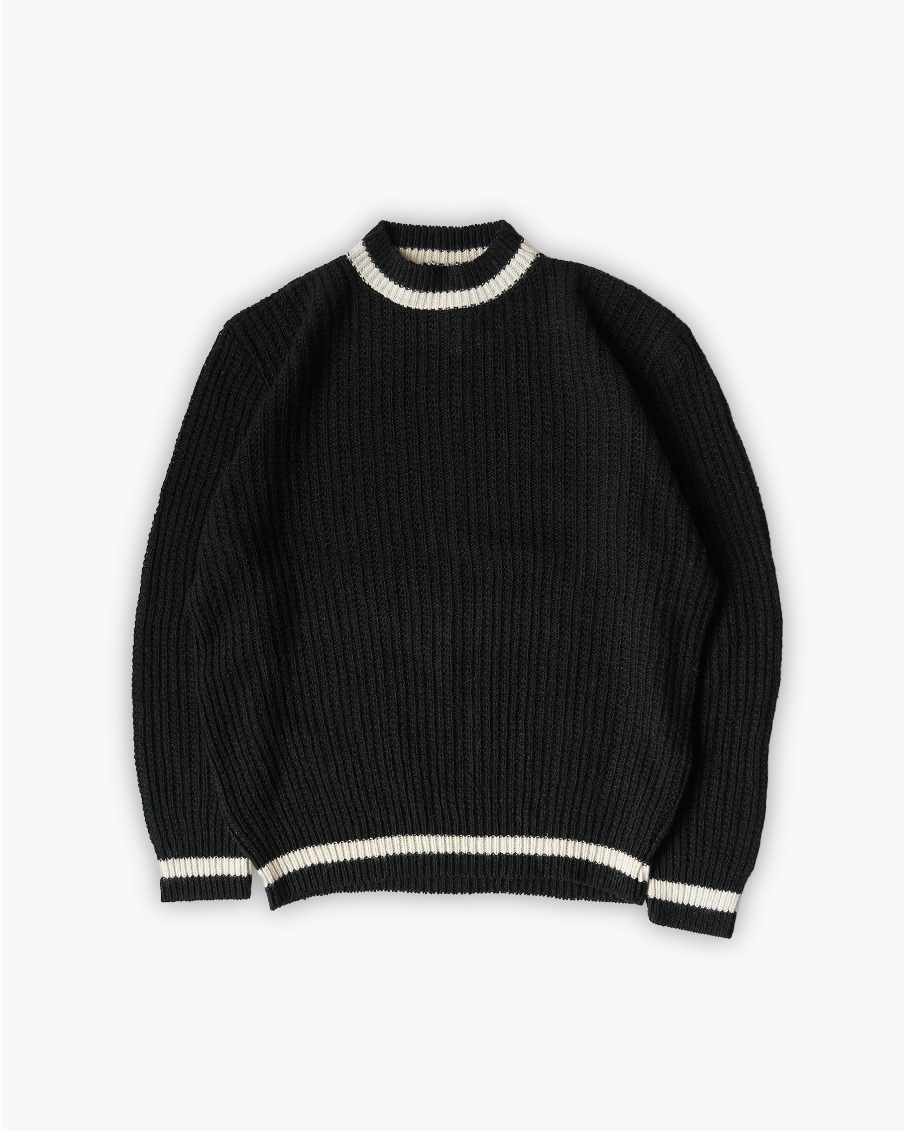 Black Plain School Uniform Sweater