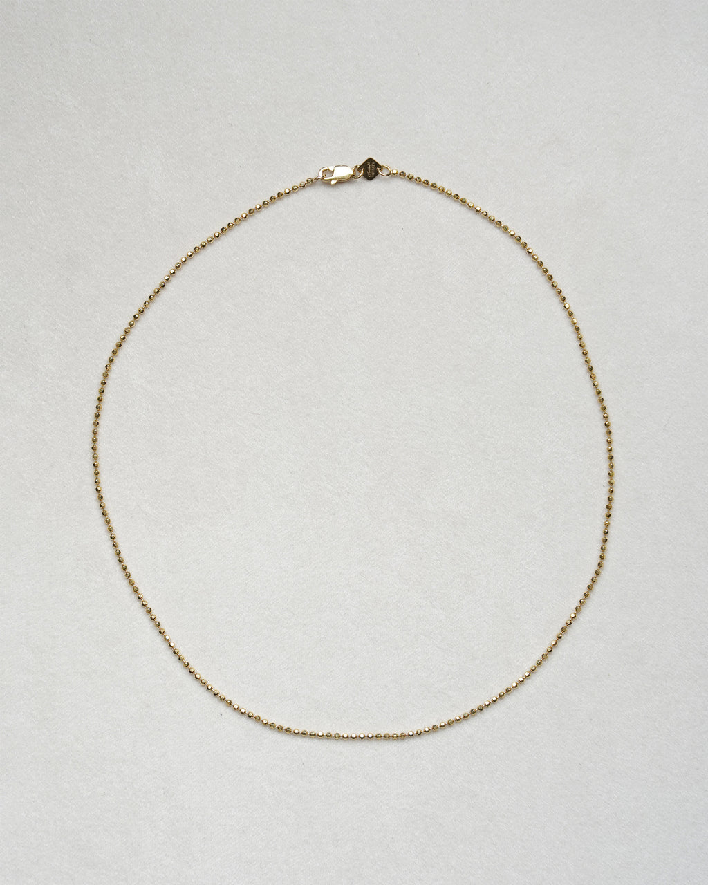 14K Gold Ball Chain Necklace (GDN26035-1)