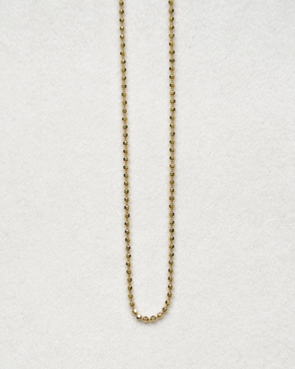 14K Gold Ball Chain Necklace (GDN26035-1)