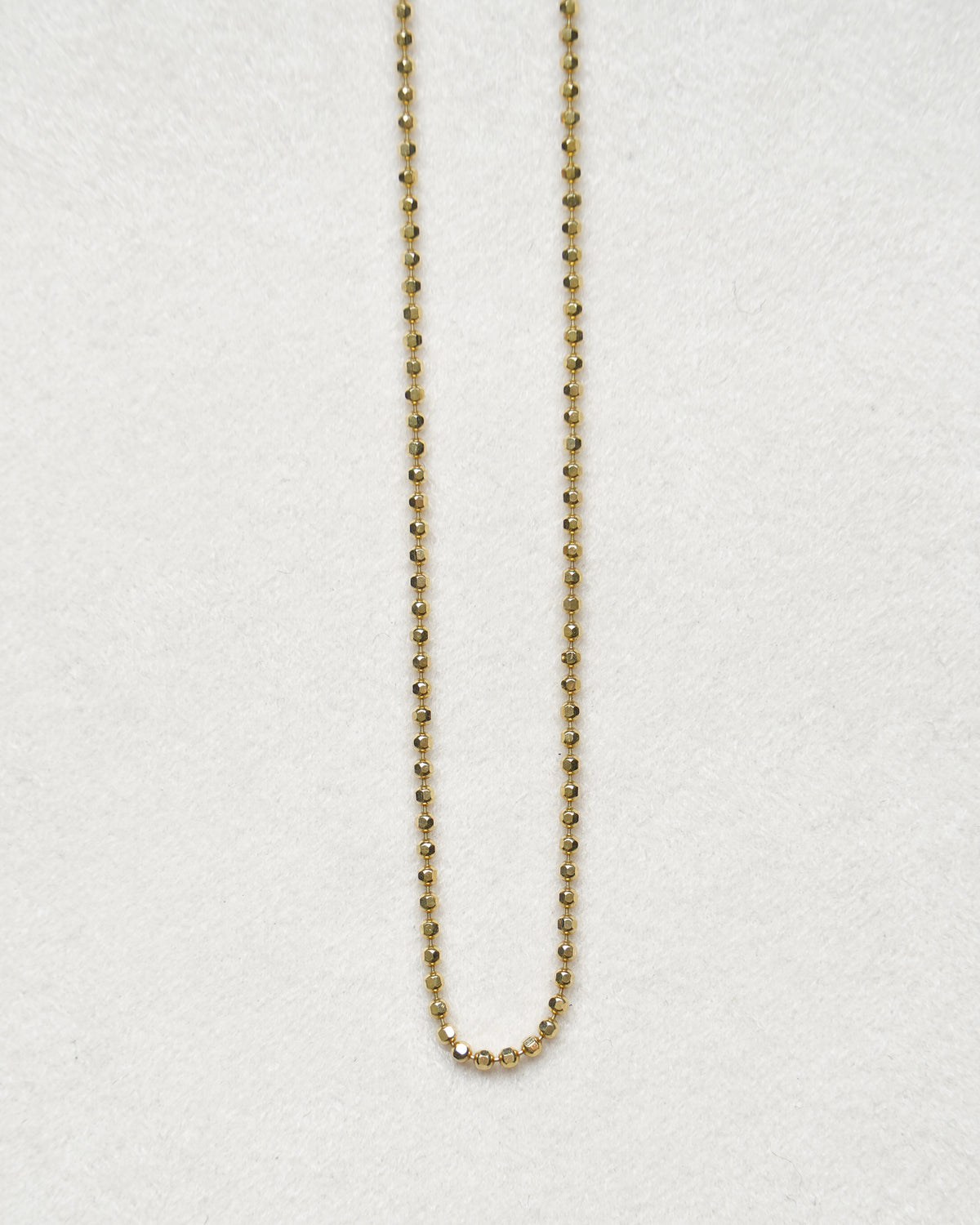 14K Gold Ball Chain Necklace (GDN26035-1)