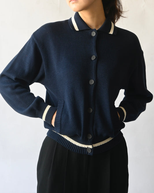 1980s "GUCCI" Sailboat Sweater Cardigan