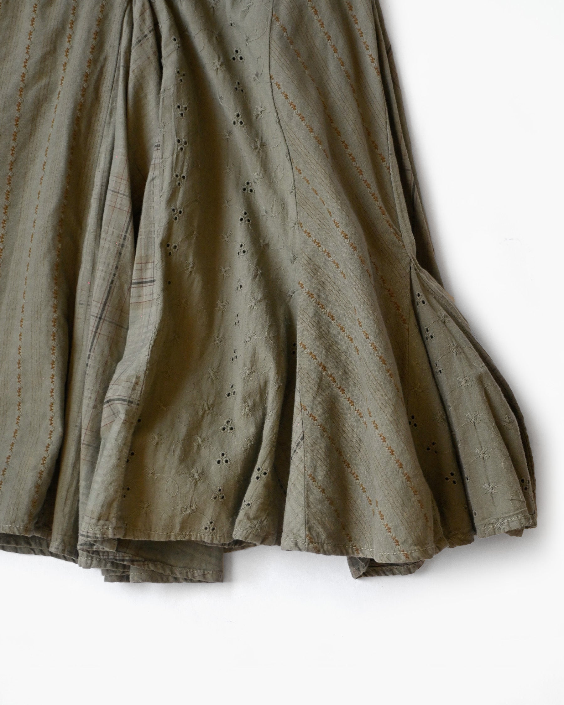 Assort Khaki Flare Skirt