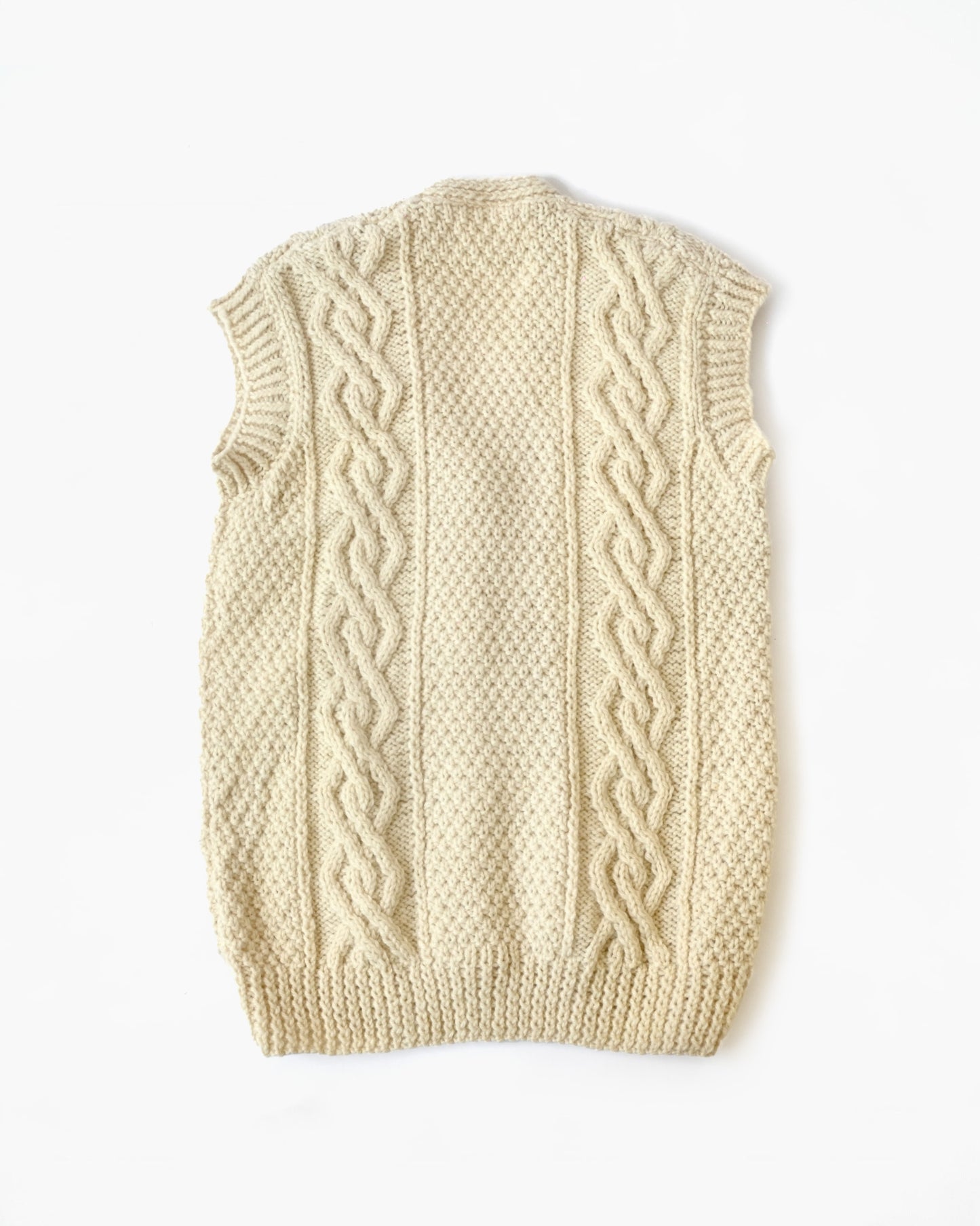 Wool Cable Knit Vest