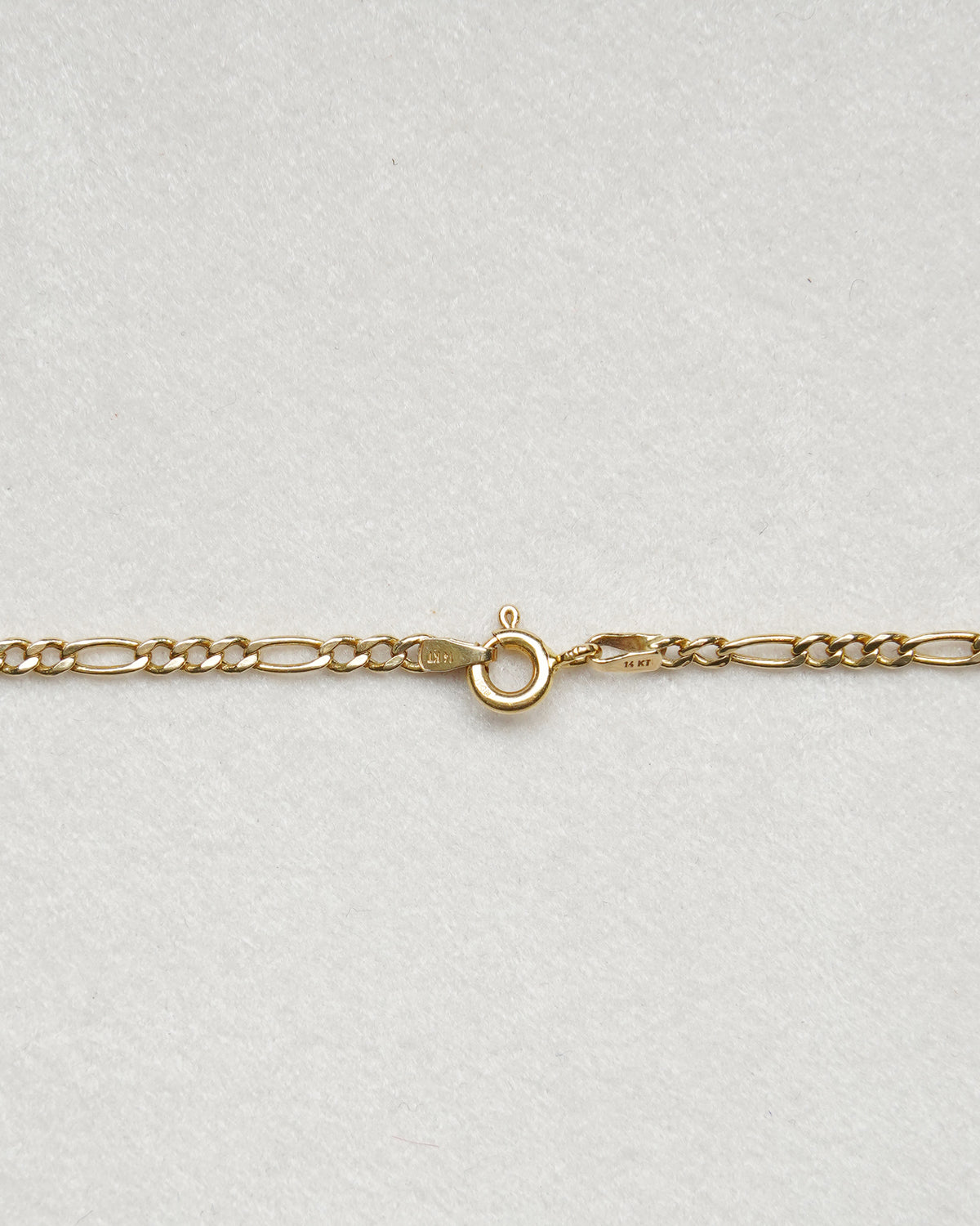 14K Gold Figaro Chain Necklace (GDN26035-2)