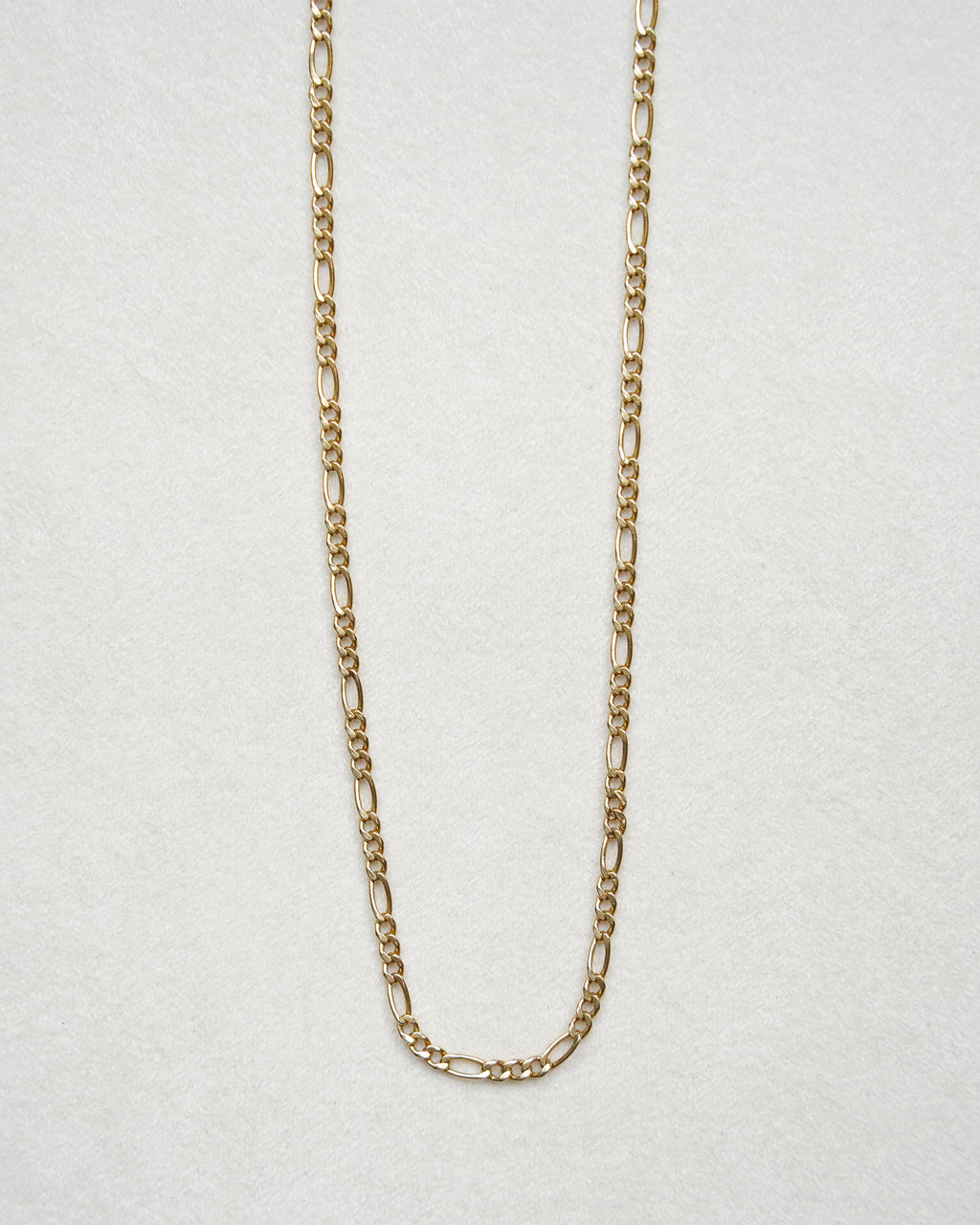 14K Gold Figaro Chain Necklace (GDN26035-2)