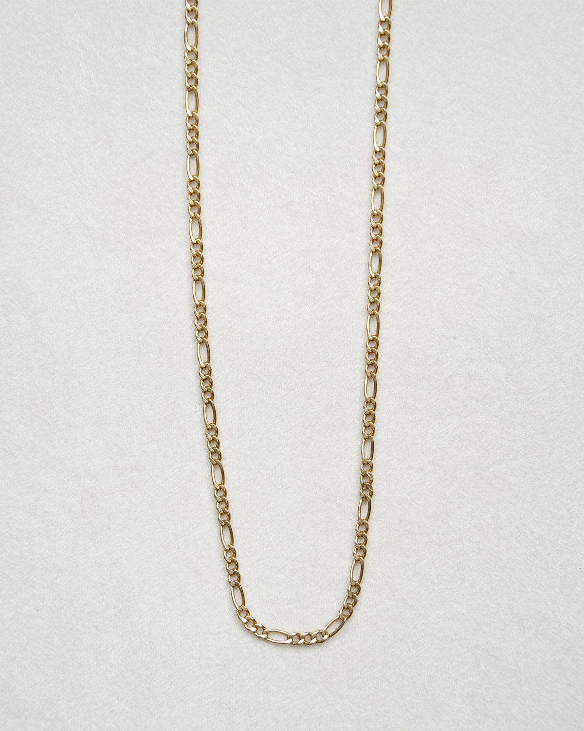 14K Gold Figaro Chain Necklace (GDN26035-2)