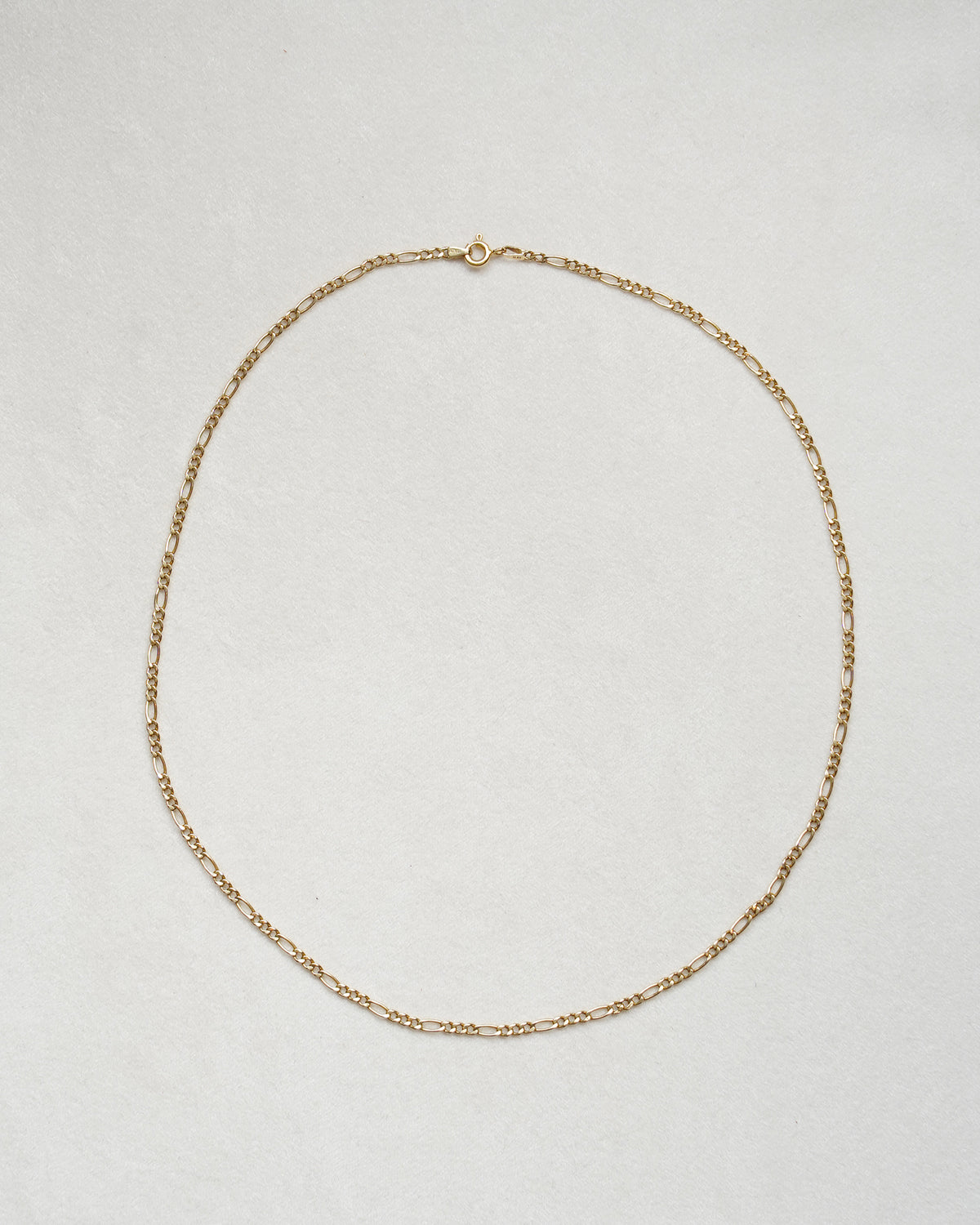 14K Gold Figaro Chain Necklace (GDN26035-2)