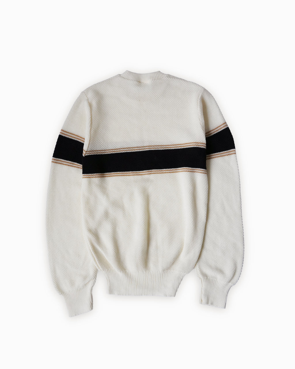 Acrylic Crew Neck White Sweater