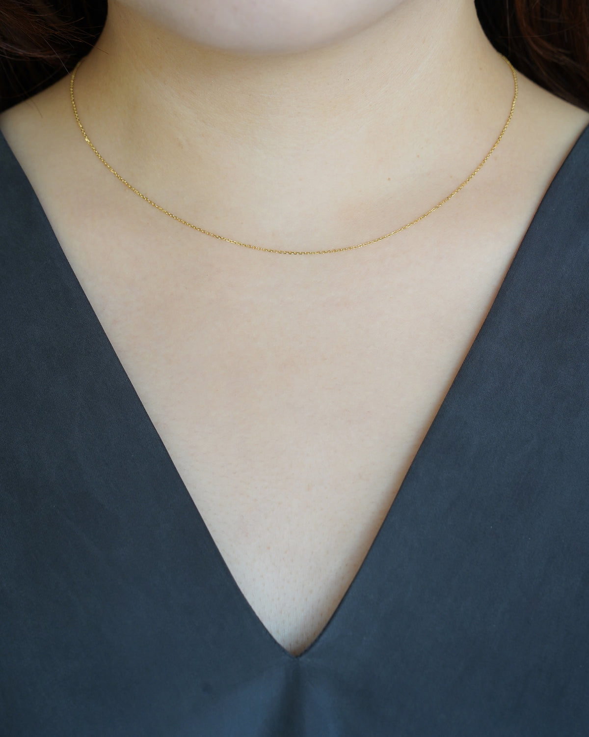 14K Gold Fine Cut Chain Necklace (GDN-26030)