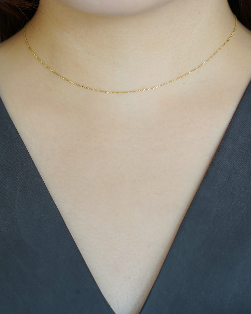 14K Gold Fine Cut Chain Necklace (GDN-26031)
