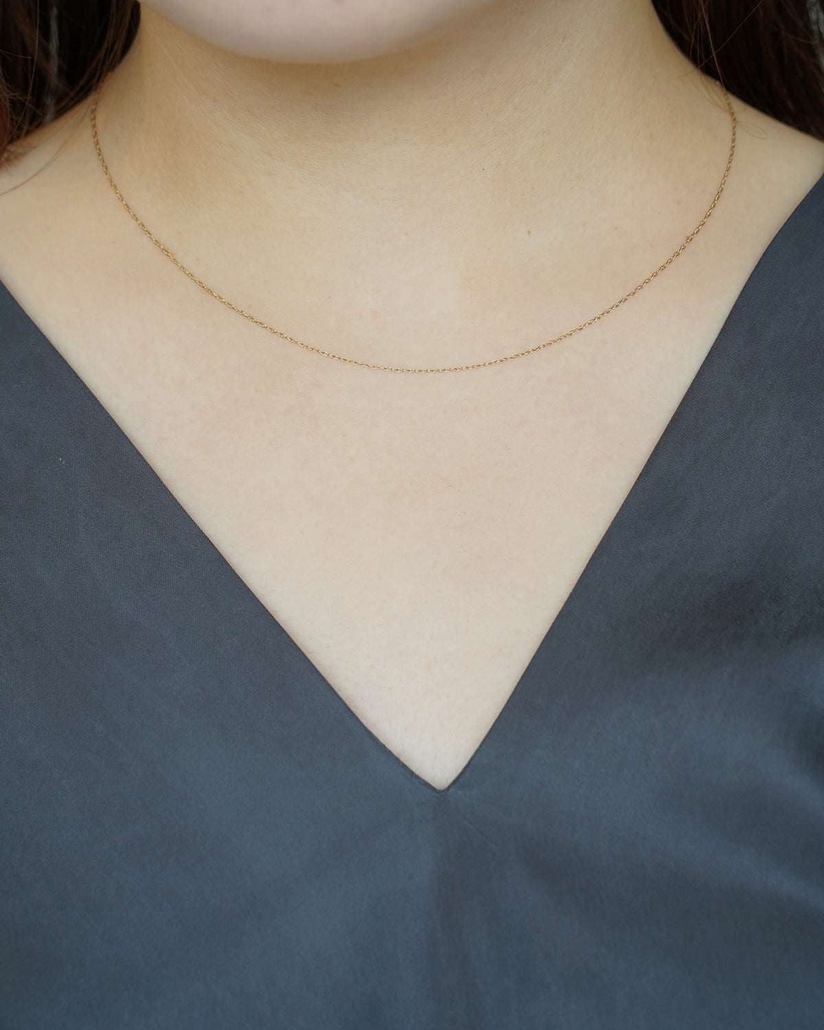 14K Gold Fine Cable Chain Necklace (GDN-26032)