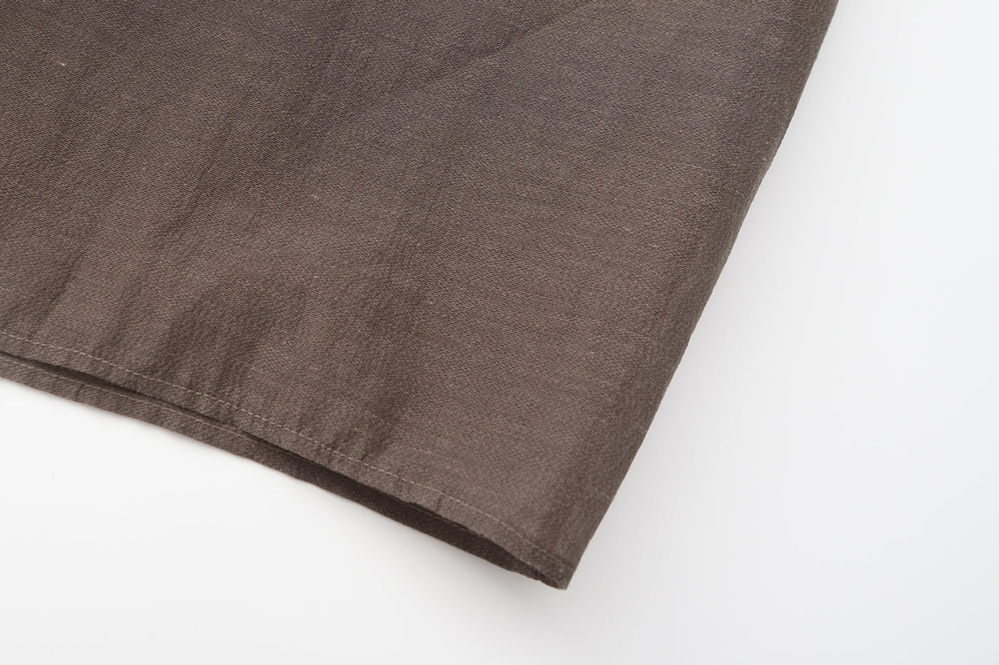 "RUOHAN" SHEER BROWN COCOON SKIRT