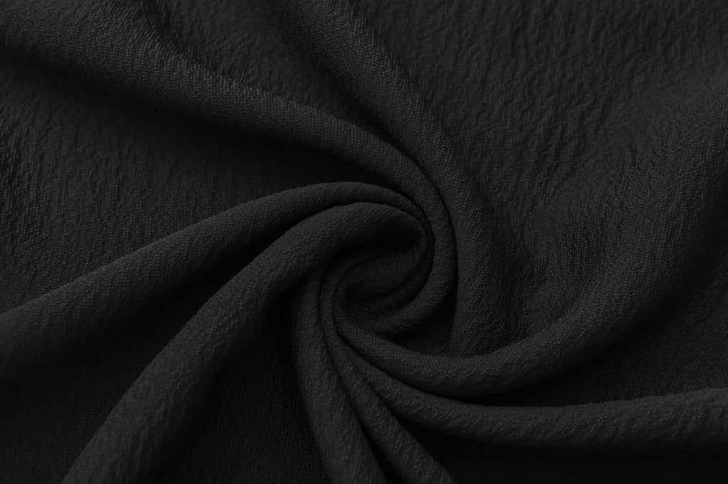 "RUOHAN" JET BLACK LENA DRESS