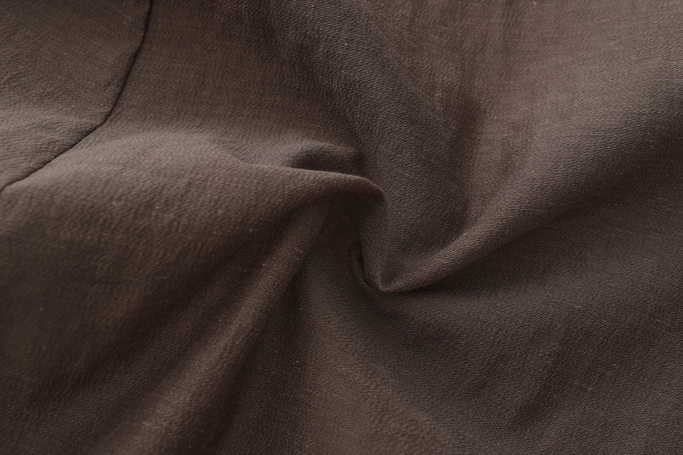 "RUOHAN" SHEER BROWN COCOON SKIRT