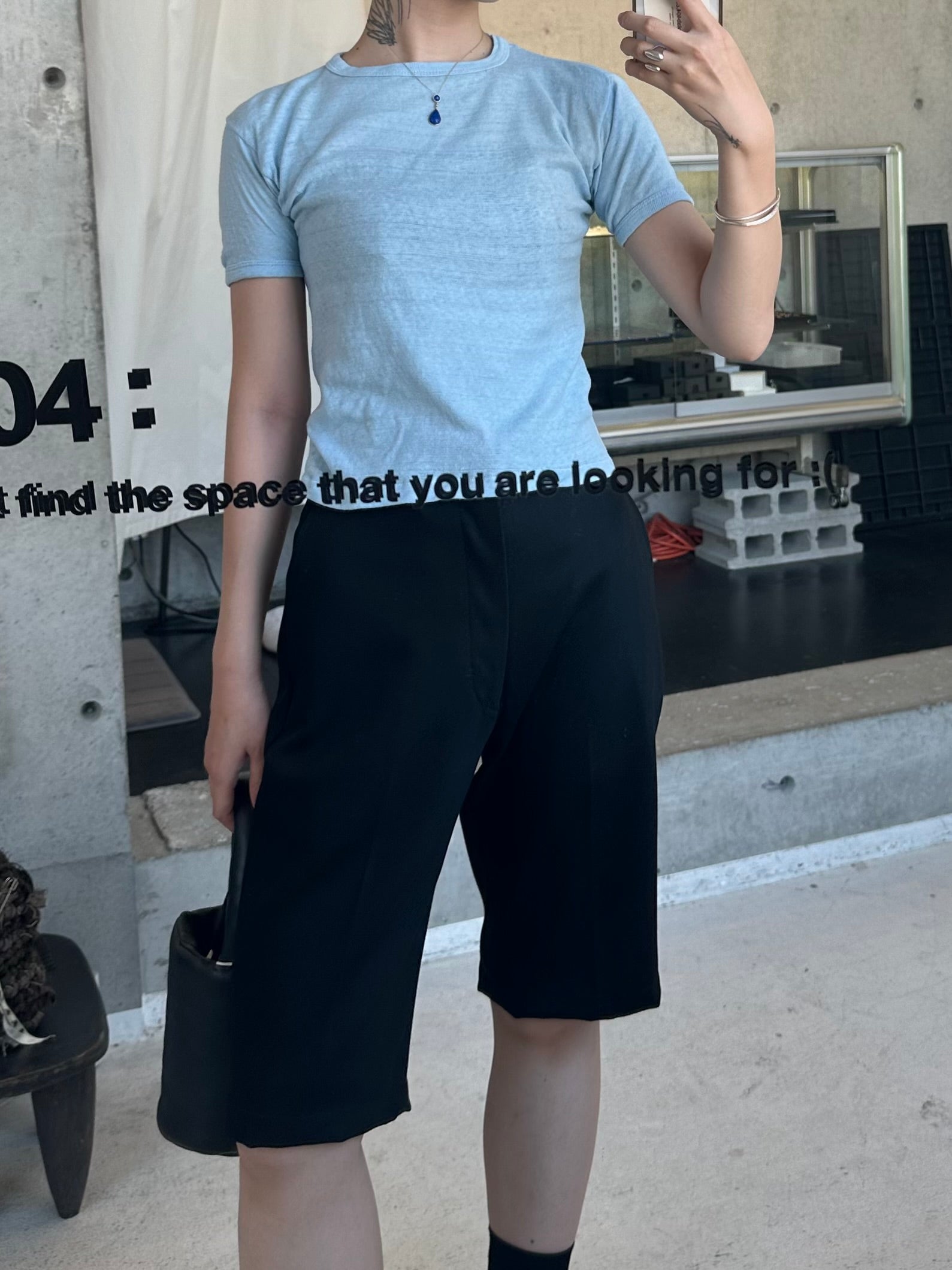 Cropped Pale Color T-Shirt