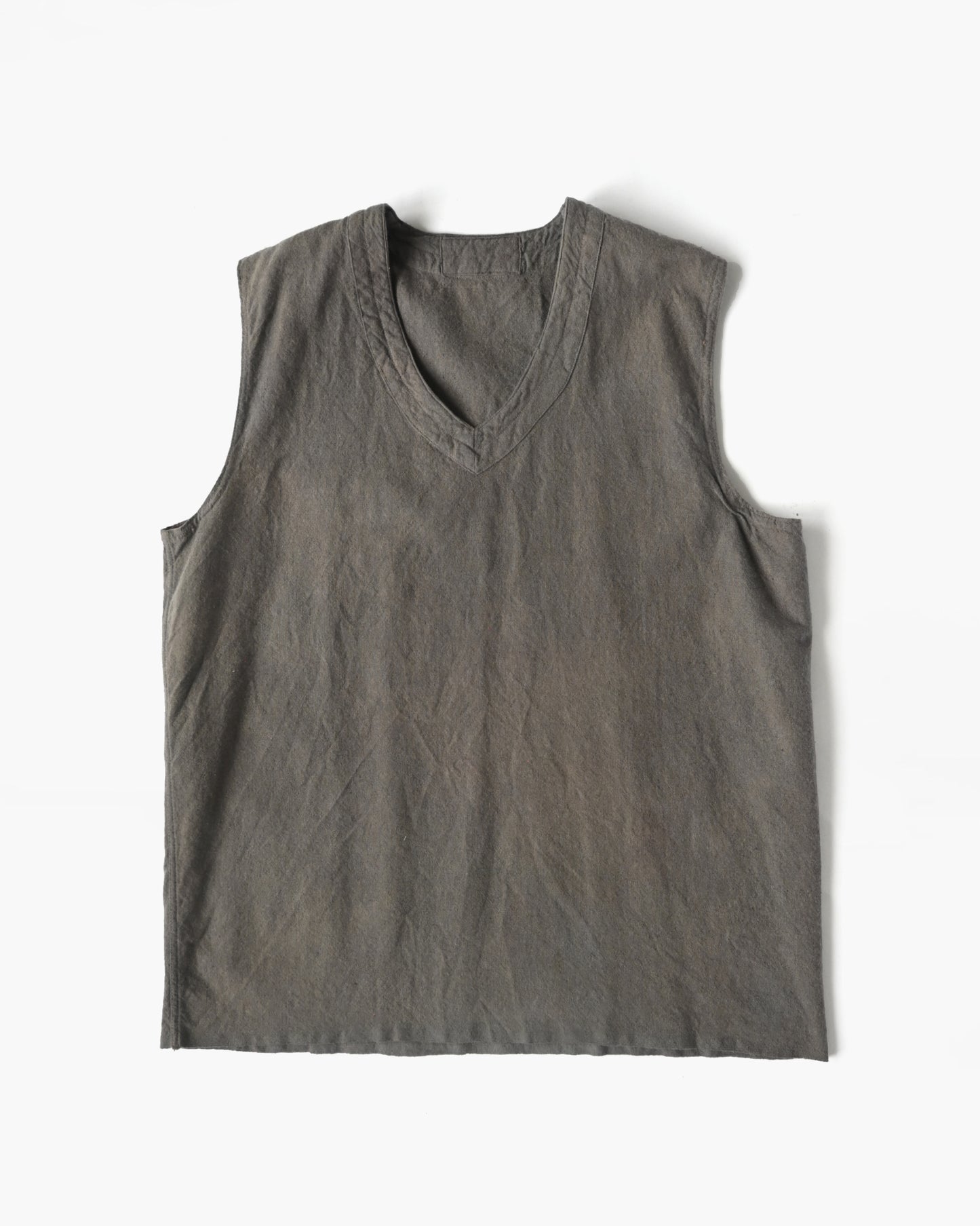 Over-Dyed Cotton Vest - Made in France