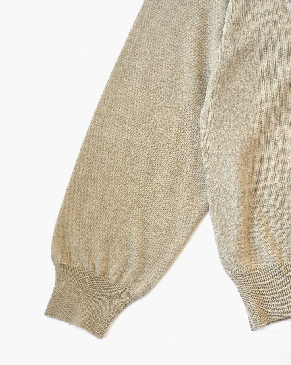 Basic Wool Knit Polo - Beige