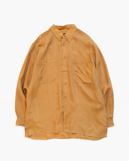 N.O.S  100% Silk Shirts - Yellow