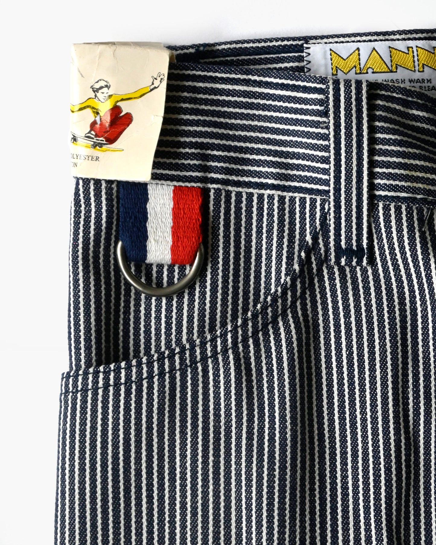 1970's Striped Flare Denim w/ Patch