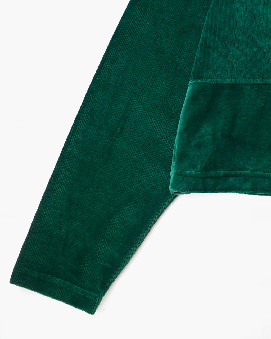 Velour Stand Collar Shirt
