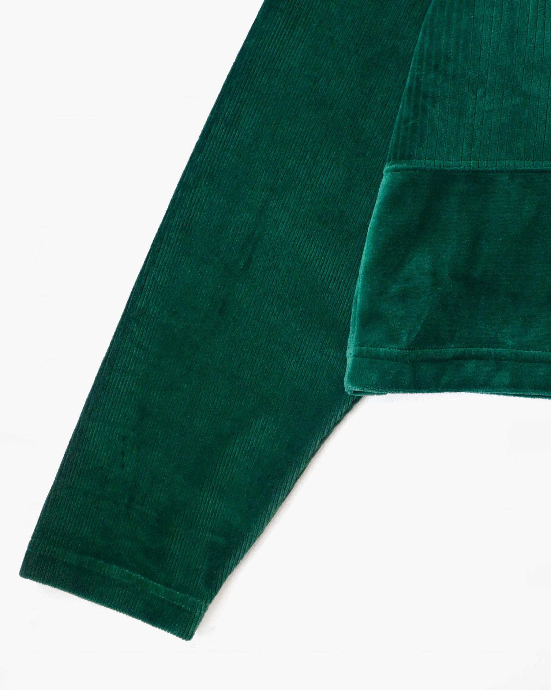 Velour Stand Collar Shirt