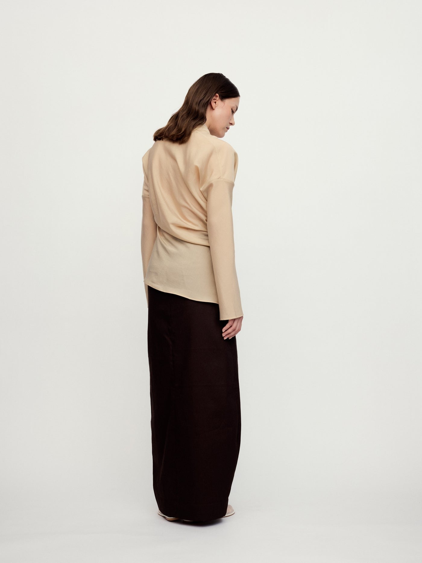 "RUOHAN" LIGHT CAMEL CIELO TOP