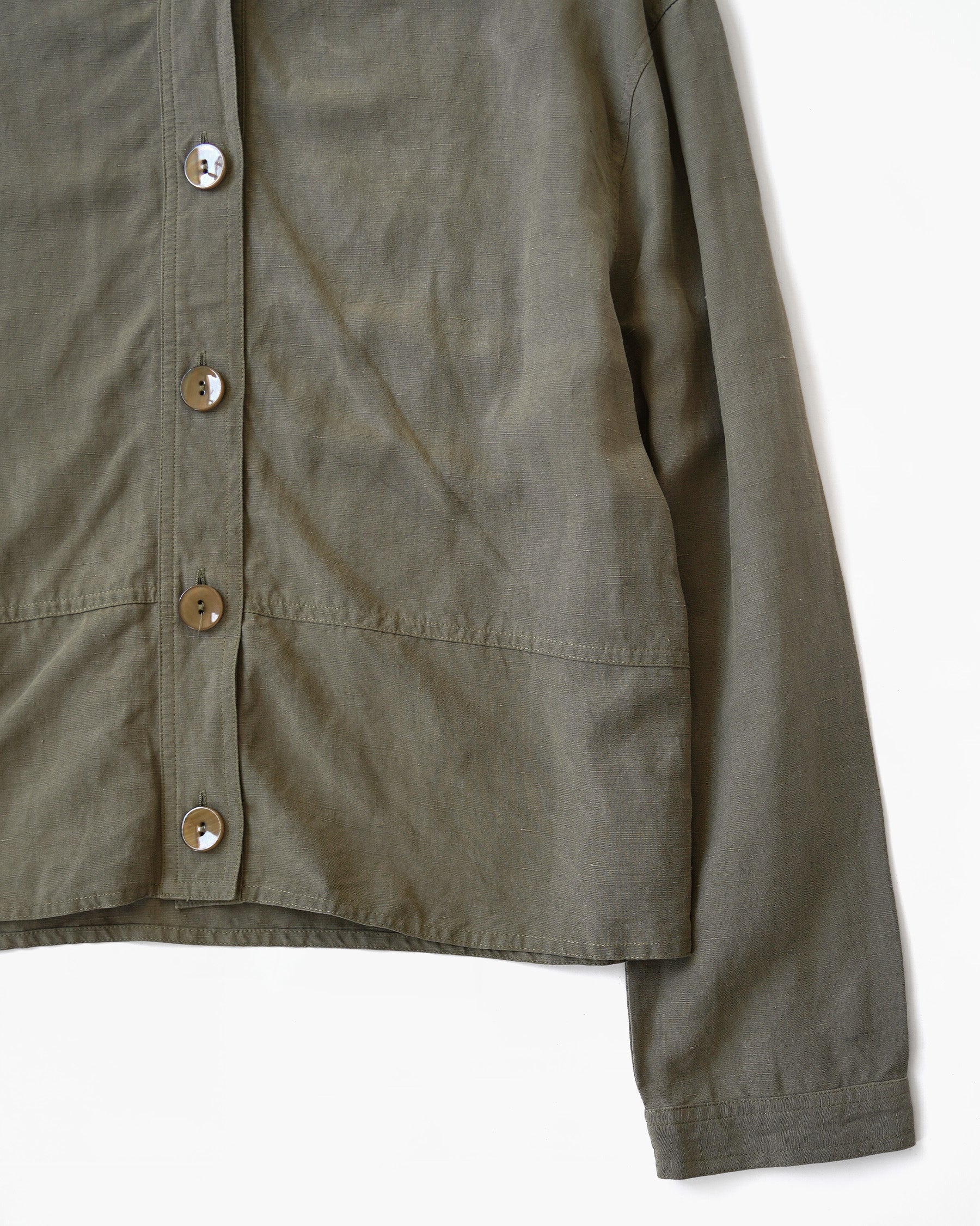 Silk x Linen Shirt Shirt Jacket