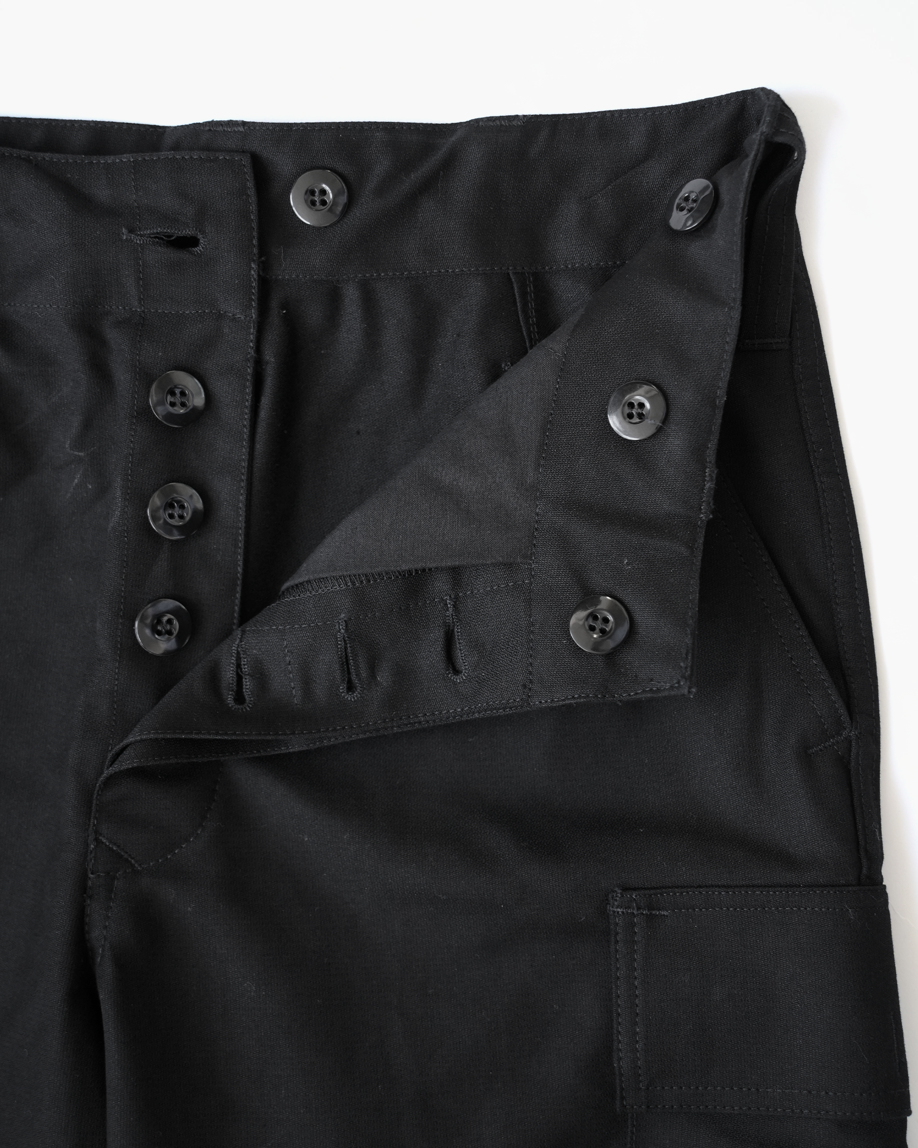 German Army Black Cargo Shorts