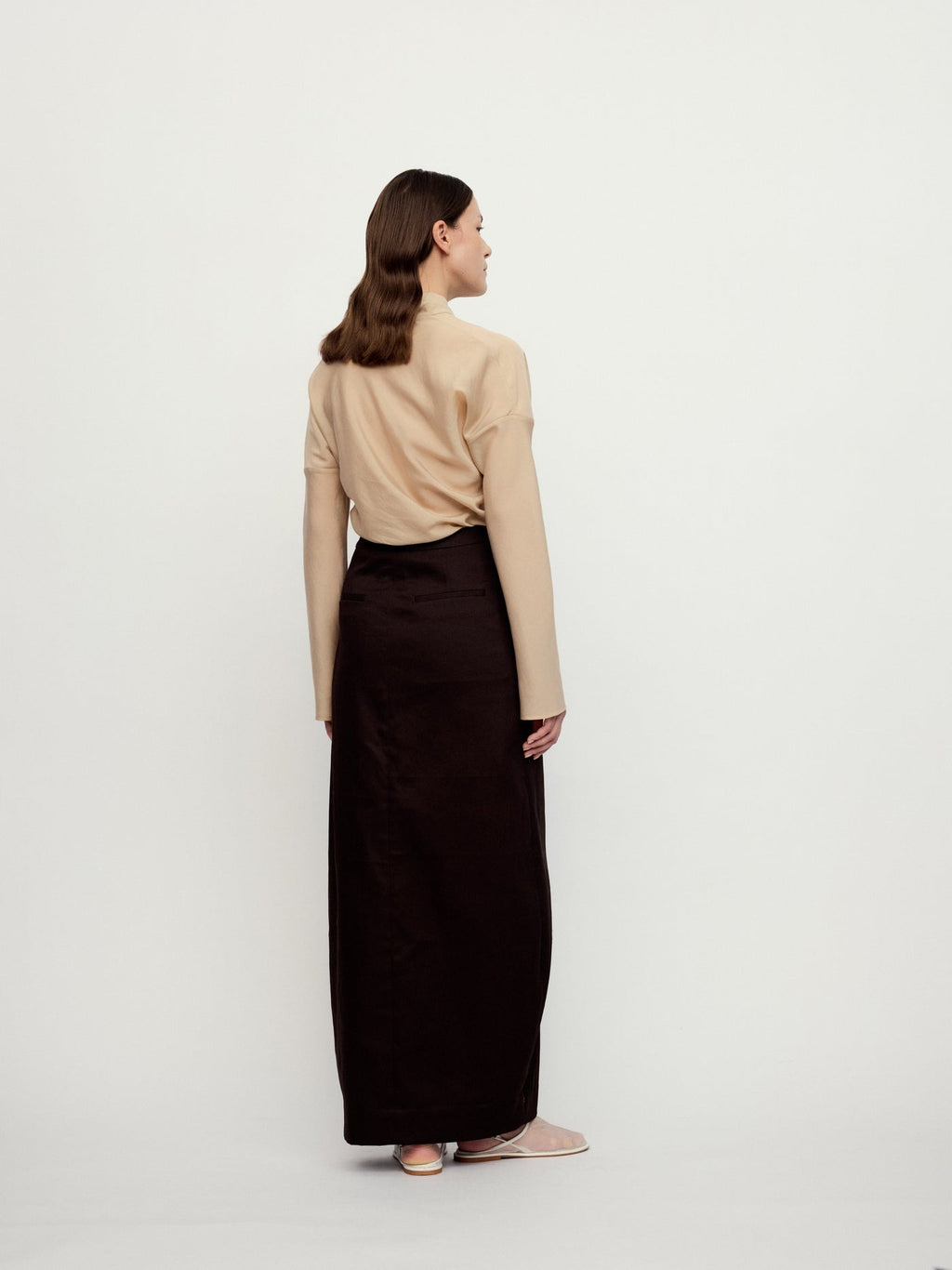 "RUOHAN" DEEP BROWN PANTS SKIRT