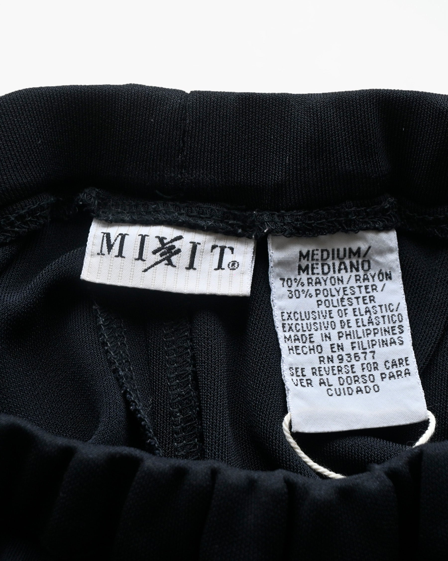 Rayon Black Easy Pants