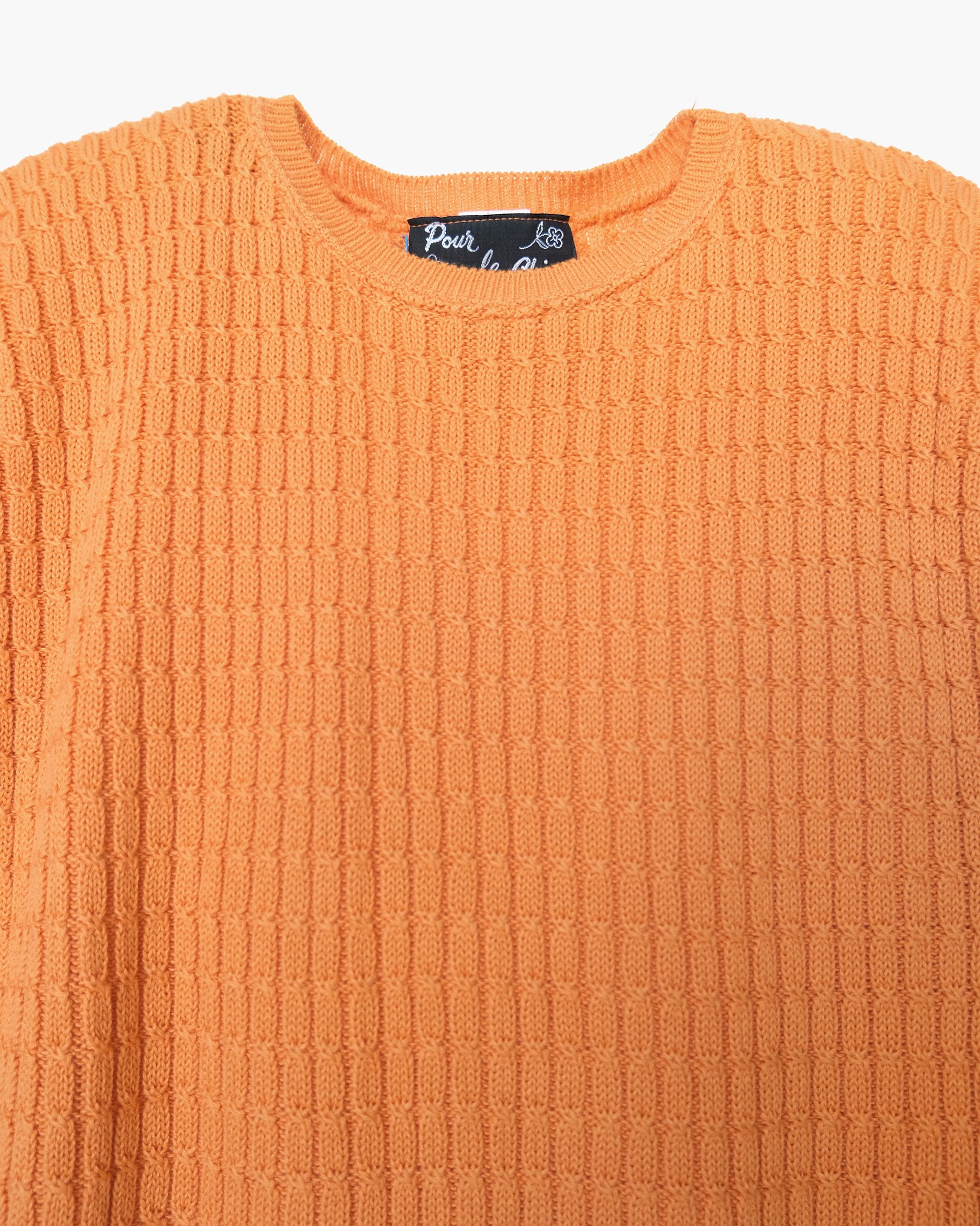 100% Cotton Orange S/S Sweater