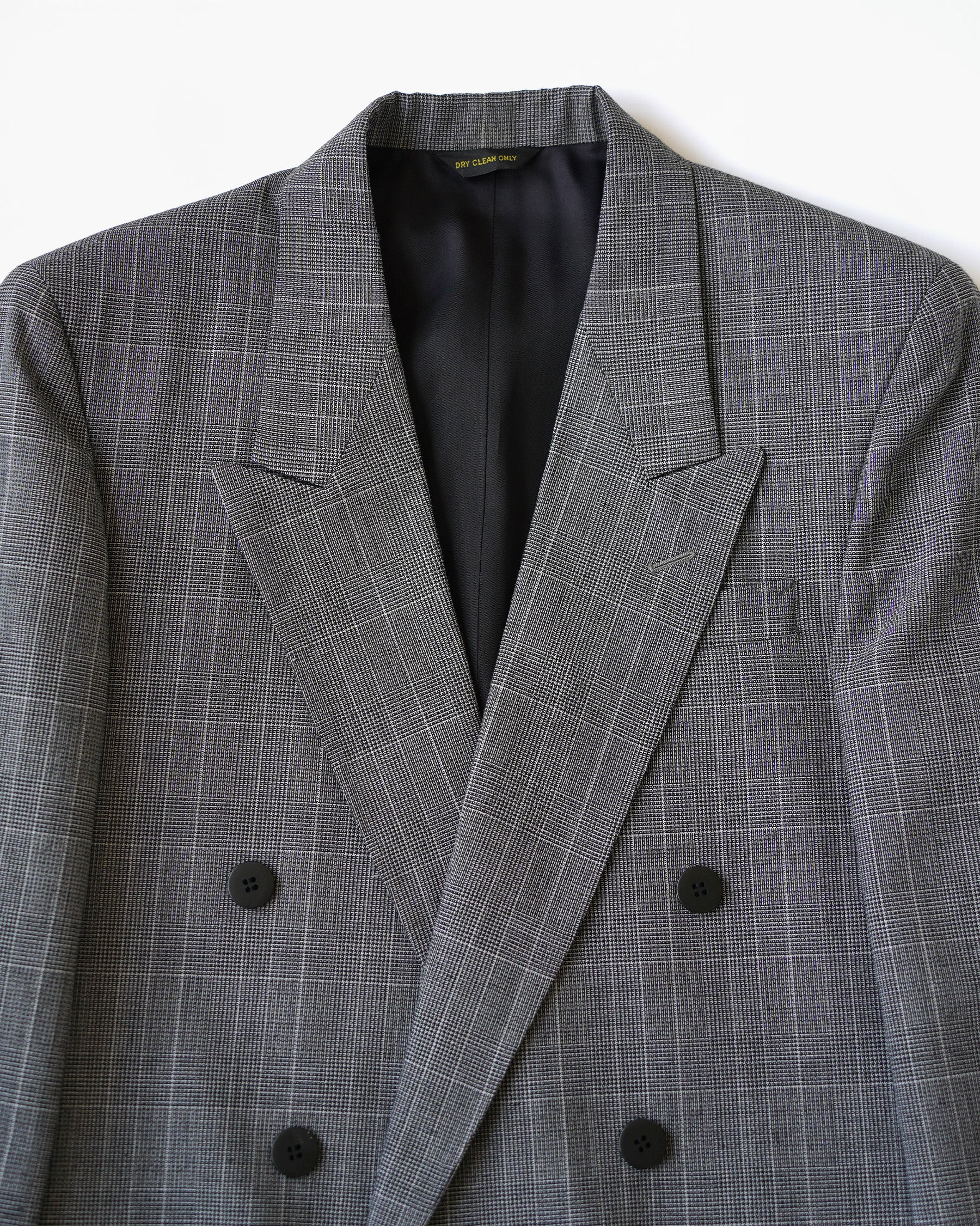 Double Breasted Glen Check Suit