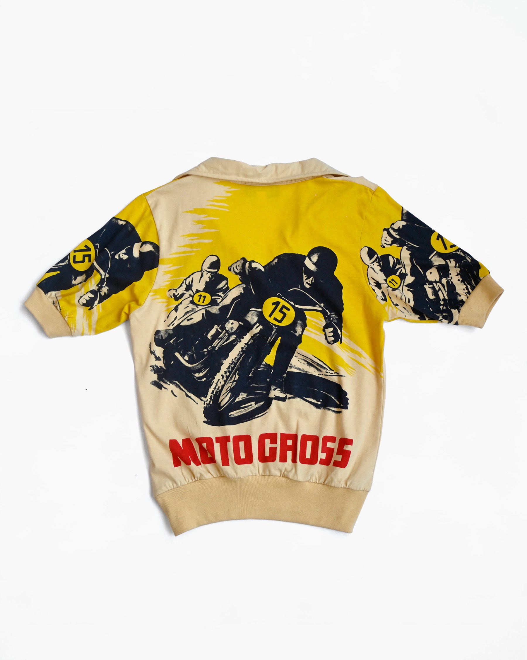 70's Art Printed S/S Cotton Polo