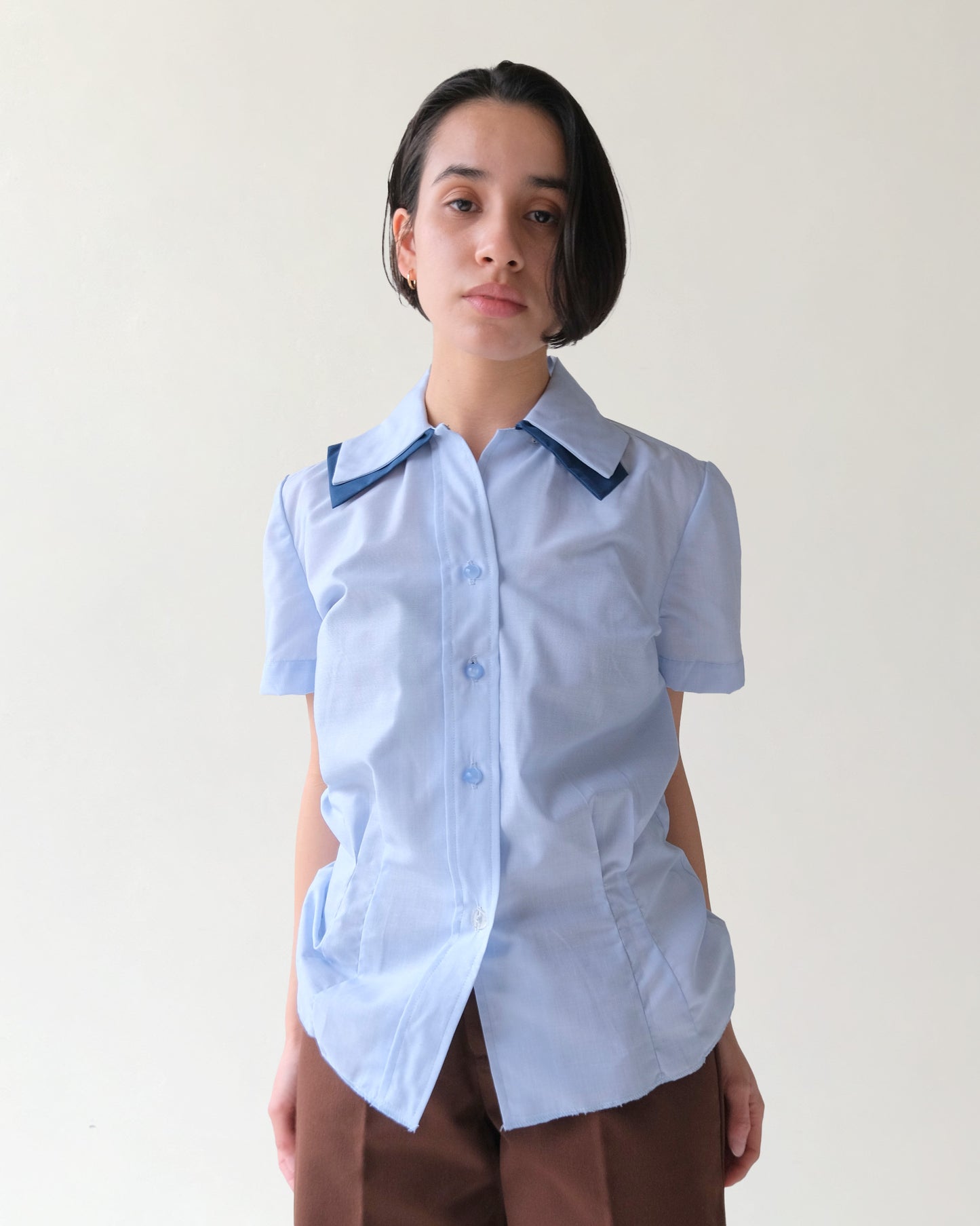 Blue Military Blouse